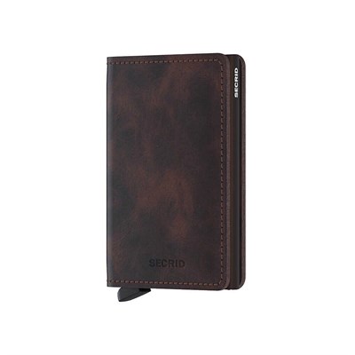 Secrid Slimwallet Vintage Kartlık Cüzdan, Kahve