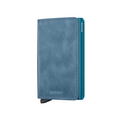 Secrid Slimwallet Vintage Kartlık Cüzdan, Mavi