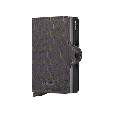 Secrid Twinwallet Optical Kartlık Cüzdan, Gri-Sarı