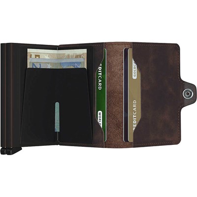 Secrid Twinwallet Vintage Kartlık Cüzdan, Ç.Kahve