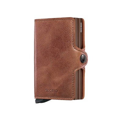 Secrid Twinwallet Vintage Kartlık Cüzdan, Kahve