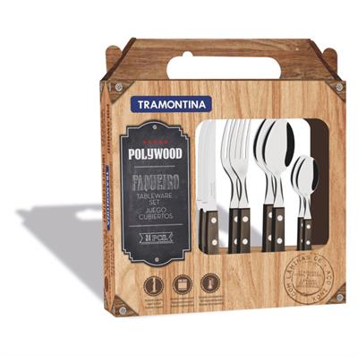 Tramontina 21199-905 24lü Çatal, Kaşık, Biftek-Steak Bıçağı Seti