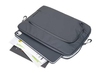 Troika 2 Gözlü Laptop Kılıfı, Siyah
