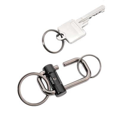 Troika 2-Way Key Anahtarlık, Siyah