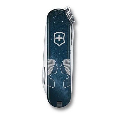 Victorinox 0.6223.2GEM Classic SD Zodiac Signs 58mm Çakı, İkizler Burcu