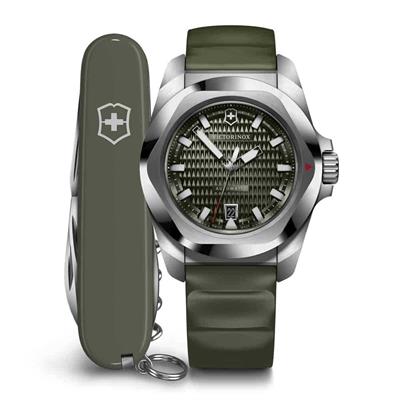 Victorinox 242017.1 I.N.O.X. Otomatik Erkek Kol Saati + Çakı Set