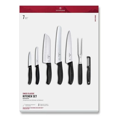 Victorinox 6.7133.71G Swiss Classic 7 Parça Mutfak Seti, Siyah