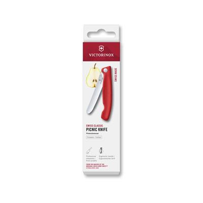 Victorinox 6.7801.FC1 Swiss Classic 11cm Katlanır Piknik Bıçağı, Kırmızı