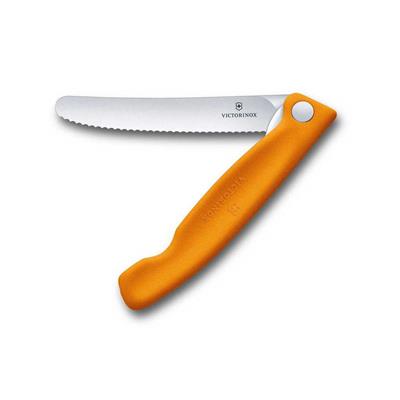 ​​​​​​​​​​​​​​​​​​​​​​​​​​​​​​​​Victorinox 6.7836.F9B 11cm Turuncu Tırtıklı Katlanabilir Domates Bıçağı