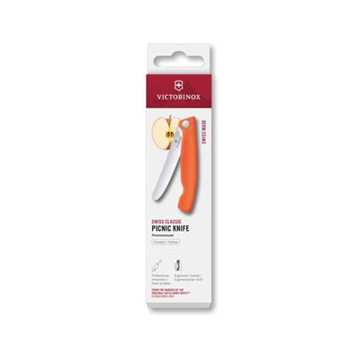 Victorinox 6.7839.FC1 Swiss Classic 11cm Katlanır Piknik Bıçağı, Turuncu