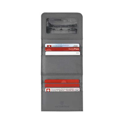 Victorinox 653366 Travel Essential Tri fold Cüzdan, Gri