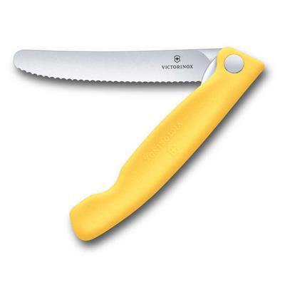 Victorinox Swiss Classic 11cm Tırtıklı Piknik Bıçağı, Sarı