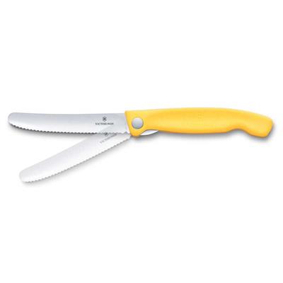 Victorinox Swiss Classic 11cm Tırtıklı Piknik Bıçağı, Sarı