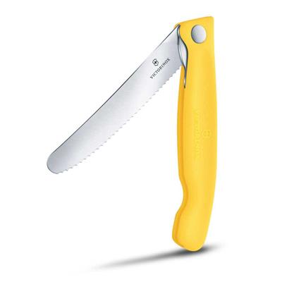 Victorinox Swiss Classic 11cm Tırtıklı Piknik Bıçağı, Sarı