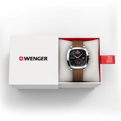 Wenger 01.1933.102 Vintage Classic Chrono 39.5mm Erkek Kol Saati