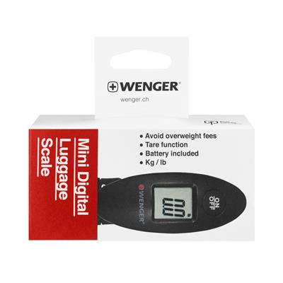 Wenger 611883 Mini Dijital Bavul Tartısı, Siyah