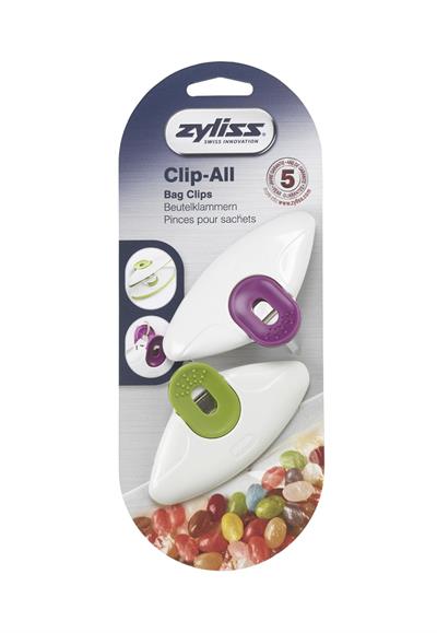Zyliss E990030 2li Poşet Kapatma Klipsi, Büyük Boy