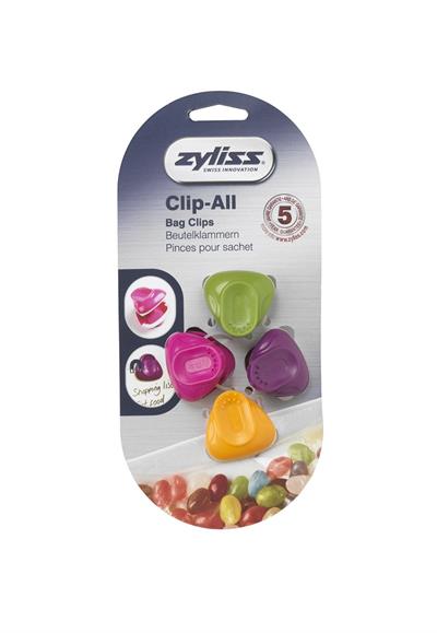 Zyliss E990031 4lü Poşet Kapatma Klipsi, Küçük Boy