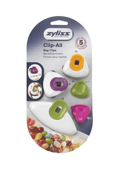 Zyliss E990032 5li Karışık Poşet Kapatma Klipsi