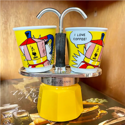 BIALETTI MINI EXPRESS LIC.+ 2 ESPRESSO FİNCANI