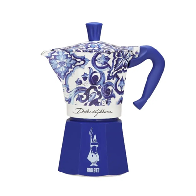 Bialetti Moka Express Dolce Gabbana Akdeniz Mavisi