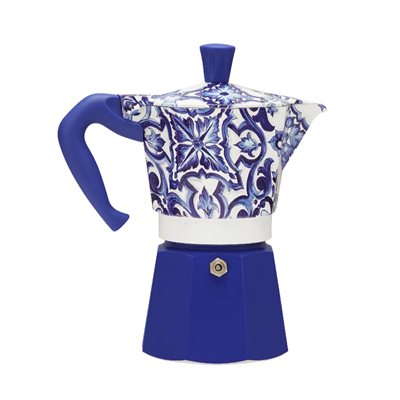 Bialetti Moka Express Dolce Gabbana Akdeniz Mavisi