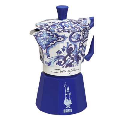 Bialetti Moka Express Dolce Gabbana Akdeniz Mavisi