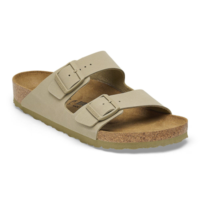 Birkenstock Arizona Birko-Flor Unisex Terlik, Açık Haki