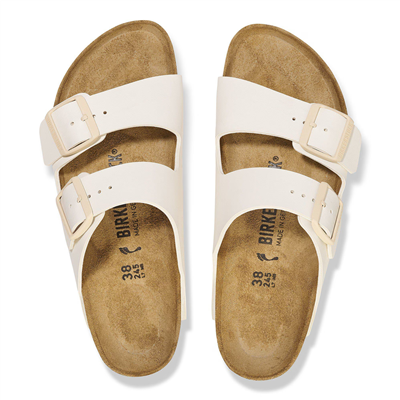 Birkenstock Arizona Birko-Flor Kadın Terlik, Yumurta Kabuğu