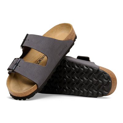 Birkenstock Arizona Birko-Flor Nubuk Erkek Terlik, Gri