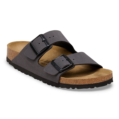 Birkenstock Arizona Birko-Flor Nubuk Erkek Terlik, Gri