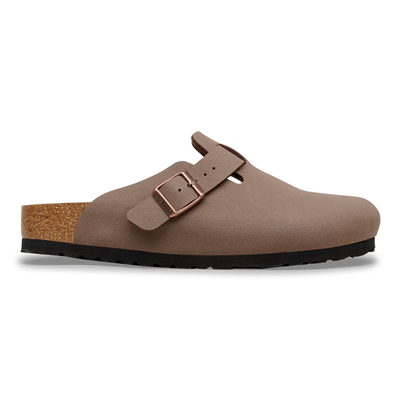 Birkenstock Boston Birko-Flor Nubuk Unisex Terlik, Açık Kahve