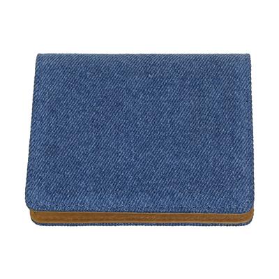 Card Case Denim Blue Tan