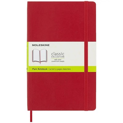 ÇİZGİSİZ KIRMIZI DEFTER LG BOY SOFT KAPAK