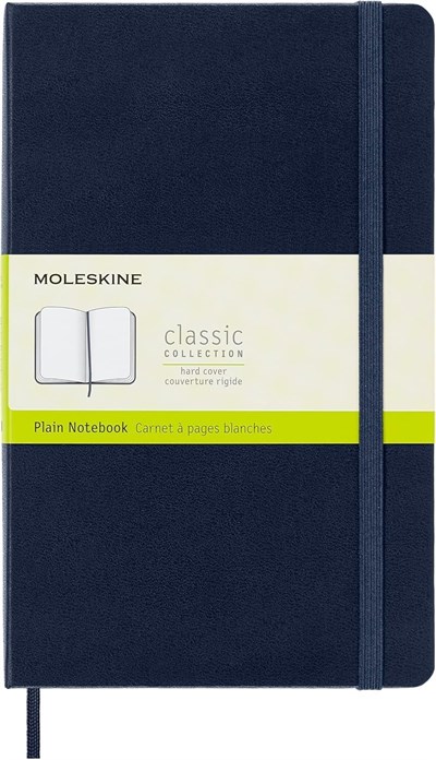 ÇİZGİSİZ SAFİR MAVİ DEFTER LG BOY SERT KAPAK