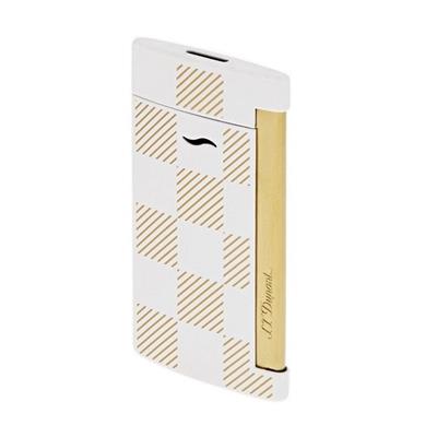 Dupont Slim 7 Damier White Çakmak