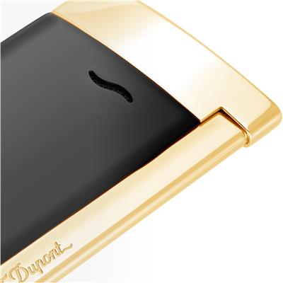 Dupont Slim 7 Siyah & Gold Çakmak