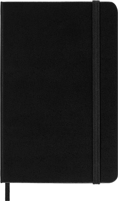 Moleskine Cep Boy Çizgili Sert Kapak Defter, Siyah