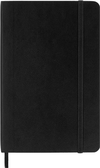 Moleskine Cep Boy Çizgili Yumuşak Kapak Defter, Siyah