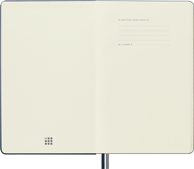 Moleskine Large Boy Çizgili Kalın Defter, Safir Mavi