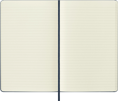 Moleskine Large Boy Çizgili Sert Kapak Defter, Safir Mavi