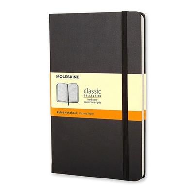 Moleskine Large Boy Çizgili Sert Kapak Defter, Siyah