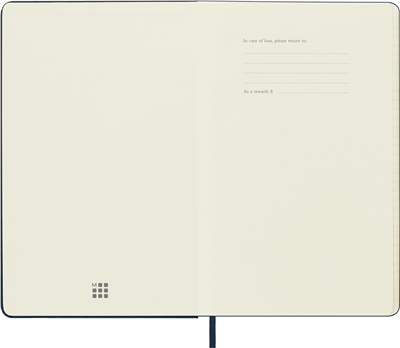 Moleskine Large Boy Çizgili Sert Kapak Defter, Safir Mavi