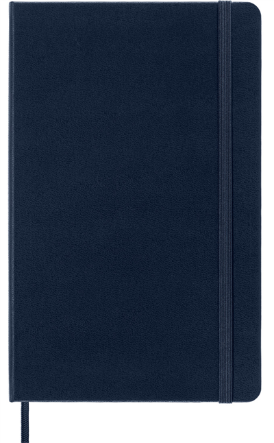 Moleskine Large Boy Çizgili Sert Kapak Defter, Safir Mavi
