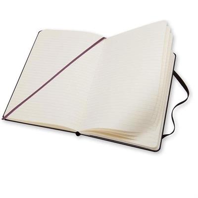 Moleskine Large Boy Çizgili Sert Kapak Defter, Siyah