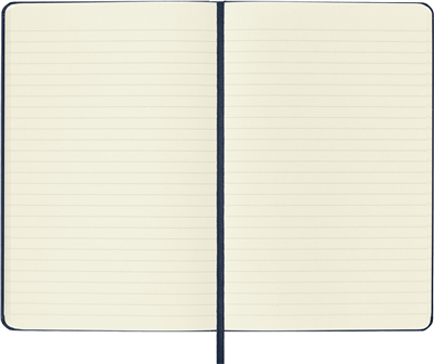 Moleskine Medium Boy Çizgili Sert Kapak Defter, Safir Mavi
