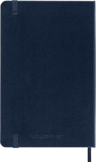 Moleskine Medium Boy Çizgili Sert Kapak Defter, Safir Mavi