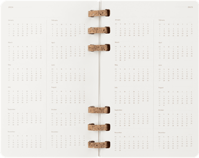 Moleskine Spiral Large Boy 12 Ay Akademik Yumuşak Kapak Ajanda, Siyah