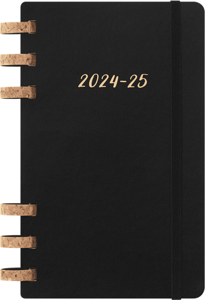 Moleskine Spiral Large Boy 12 Ay Akademik Yumuşak Kapak Ajanda, Siyah