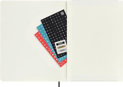 Moleskine XLarge Boy 12 Ay Haftalık Yumuşak Kapak Ajanda, Siyah